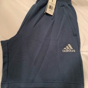Adidas Fleece Recbos Sweat Shorts Men's Size S Blue HM7897